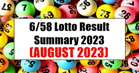 lotto results 6/58 history|6 58 Lotto Result History and Summary 2023 .